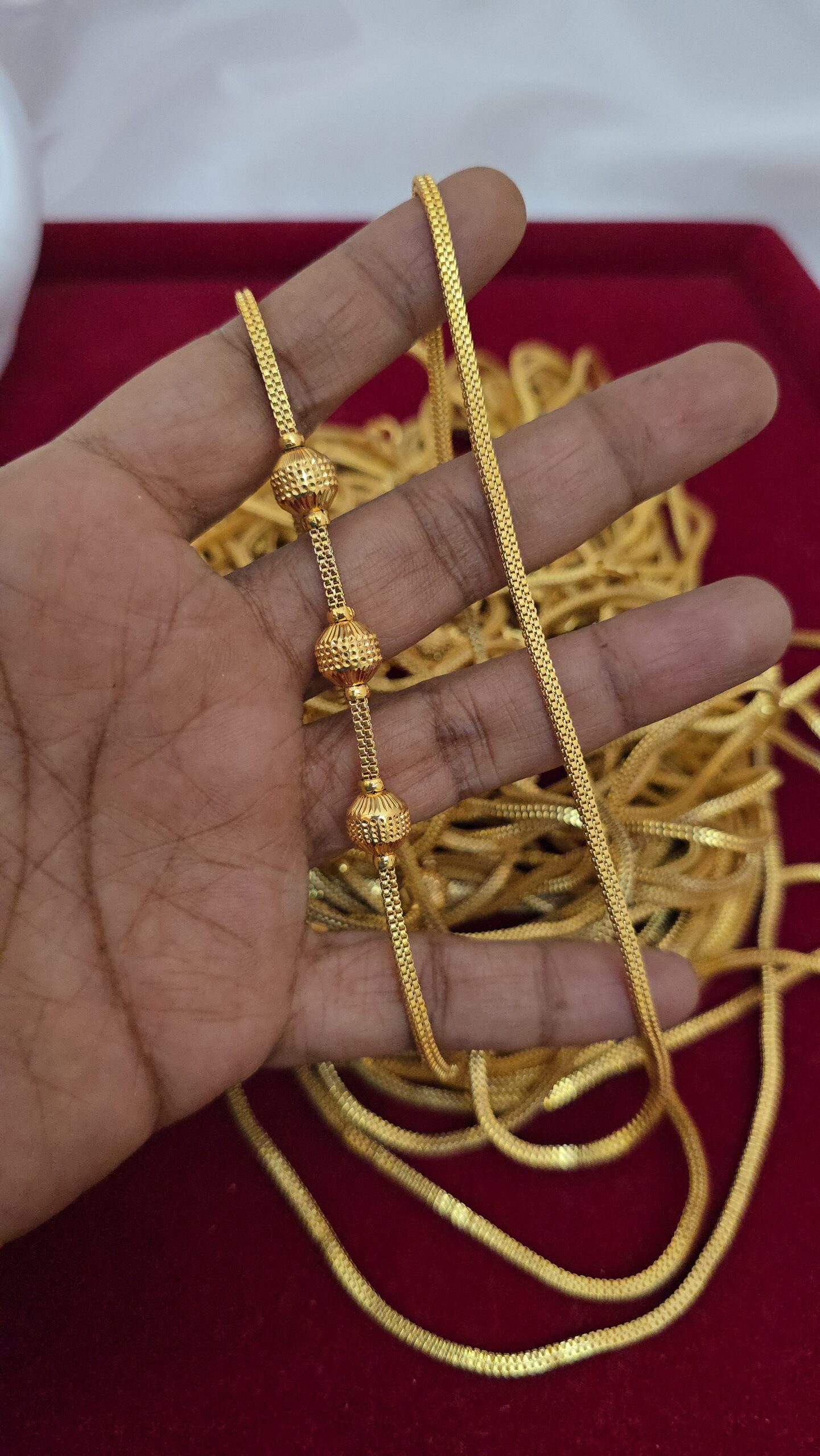 Premium foaming 3ball mugappu chain