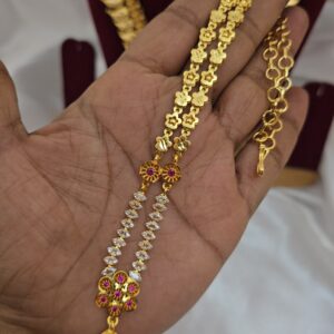  Premium foaming AD stone necklace