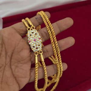 Premium impon 2line mugappu chain 