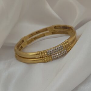 Premium impon ad stone bangle