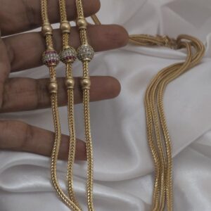 Premium impon ad stone mugappu chain