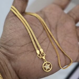 Premium foaming 18 inch Ad stone star dollar chain