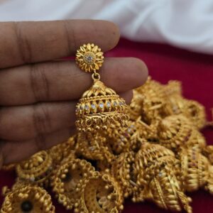 premium foaming ad stone diwali special  jhumka 