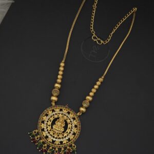 premium foaming ad stone lakshmi necklace