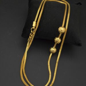 premium foaming 30 inch 3ball mugappu chain 