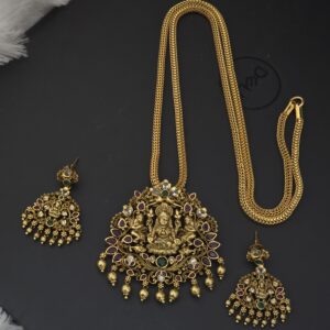premium mat 32 inch lakshmi dollar chain with stud 
