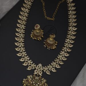 Premium MAT antique finish manga haram with jhumka 