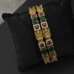 Premium MAT antique finish lakshmi bangle