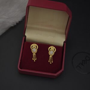 Premium foaming ad stone chain drops earing