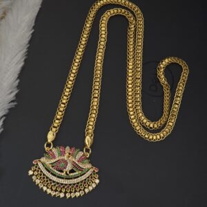 Premium foaming ad stone  28 inch peacock dollar chain 