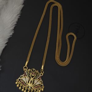 Premium foaming ad stone 32 inch peacock dollar chain 