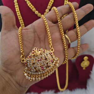 Premium impon 38 inch lakshmi dollar chain 