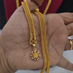 premium foaming ad stone lakshmi dollar chain
