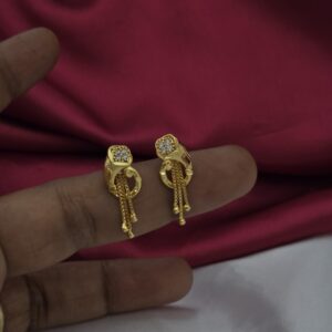 Premium foaming ad stone chain drops earing 