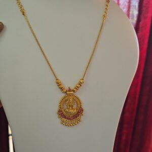 premium foaming Ad stone lakshmi necklace 