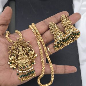 premium MAT 28inch lakshmi dollar chain with jhumka 