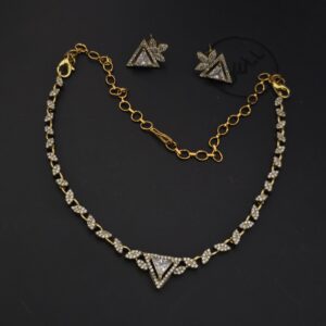 premium foaming diamond replica necklace diwali special 