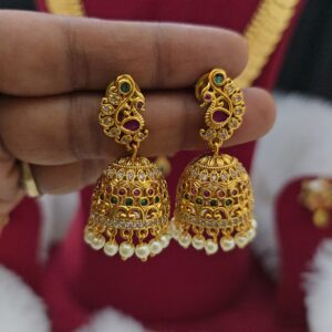premium mat antique jhumka 