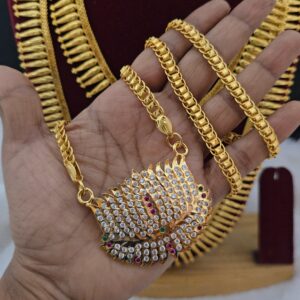 Premium impon 28 inch lotus dollar chain 