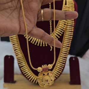 Premium Foaming AD stone necklace 