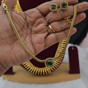 Premium Matt necklace with earing