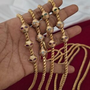 premium impon ad stone ball mugappu chain 