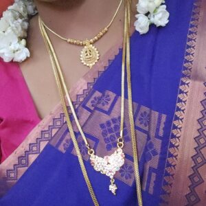 premium foaming ad stone combo with lakshmi necklace diwali special 