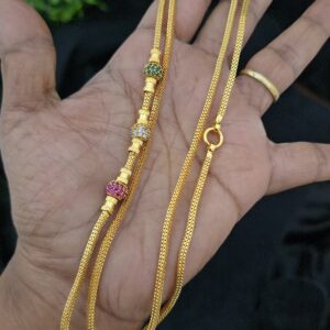 premium foaming 3 ball mugappu chain 