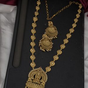 premium matt grand lakshmi haram with jhumka 