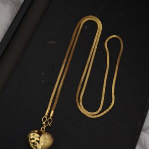 premium foaming 32 inch heart dollar chain 