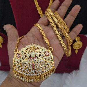 Premium impon 32 inch lakshmi dollar chain 