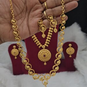 Premium foaming turkish necklace with earings 