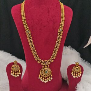  Premium MATT long haram with earings 