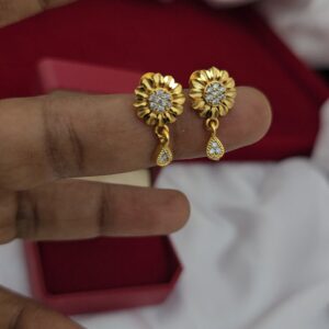 premium foaming ad stone drops earings 