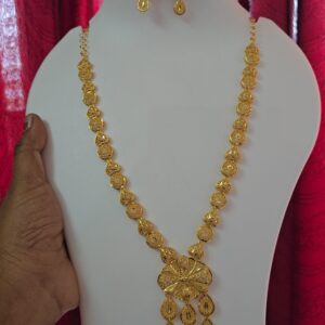 premium foaming turkish necklace with earings