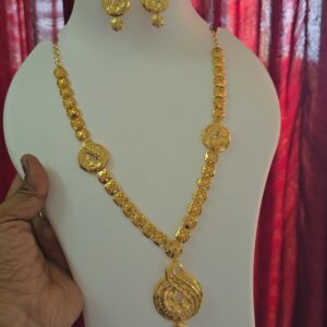premium foaming turkish necklace with earings