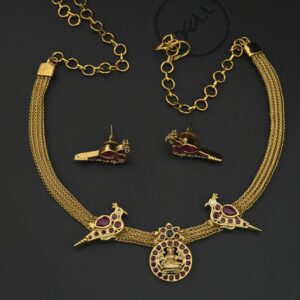 premium matt nagas chocker with earings