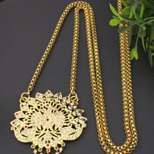 premium impon  38inch peacock dollar chain