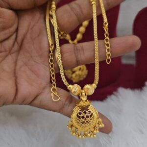  Premium foaming lakshmi stone necklace