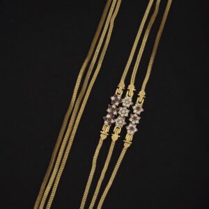 premium foaming ad stone star mugappu chain 