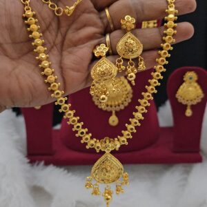 Premium foaming Necklace with earings 