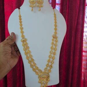  Premium foaming turkish enamel haram set with earing