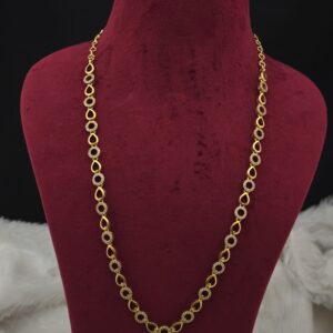 Premium matt ad stone haram with earing 