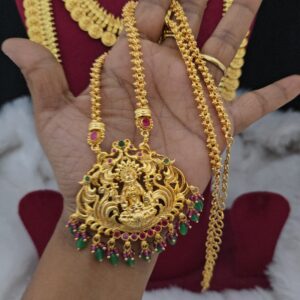 premium foaming ad stone lakshmi necklace one day offer 