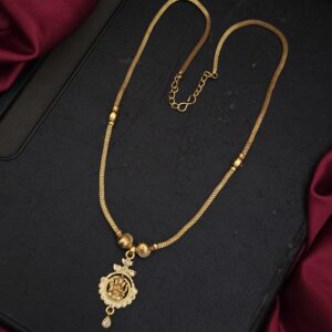 premium foaming Ad stone 26 Inch vinayagar necklace 