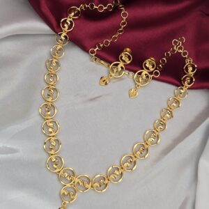 Premium foaming turkish necklace with earings 