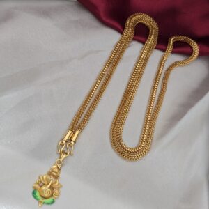 Premium foaming 32 Inch enamel  vinayagar dollar chain 