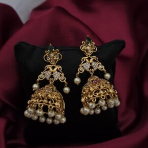  Premium matt peacock jhumka