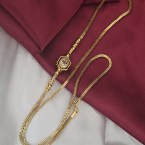 premium foaming ad stone revsesible mugappu chain 