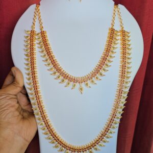  Premium  foaming Ad multi colour  stone combo with earings